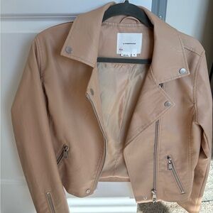 Anthropologie The Saige Faux-Leather Moto Jacket